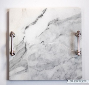 Bandeja de servicio de mármol para decoración de hotel con asa Pedido mínimo 20 piezas - Product Image 2