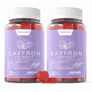 Gomitas de <span class=keywords><strong>Azafrán</strong></span> Supresoras del Apetito para Mejorar el Estado de Ánimo, Energí<span class=keywords><strong>a</strong></span> y Apoyo Inmunológico, Compra al por Mayor, OEM, 60 Unidades - Product Image 1