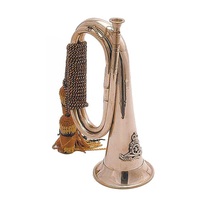 Antique Design Brass Nickel Sousaphone Wind Musical Instrument Trumpet Horn Top Standard Product Wholesale Luxury Vintage Look