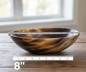 Bol en corne de buffle pour fruits et légumes, écologique, jetable, fait à la main, prix d'usine en Inde, taille et forme personnalisées, fête du Nouvel An - Product Image 6