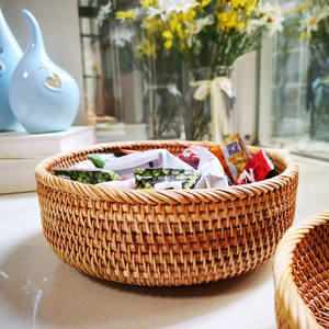 High Demand Set of 3 Natural <b>Rattan</b> <b>Storage</b> <b>Basket</b> Handmade From Vietnam - Product Image 4