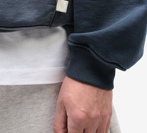 เสื้อมีฮู้ดสำหรับผู้ชายเสื้อผ้าแนวสตรีทขนาดใหญ่โอเวอร์ไซส์ผ้าคอตตอน100% มีฮู้ดแบบสวมหัวระบายอากาศได้ดีซักกรดซักได้เลือกไหล่ได้ - Product Image 6