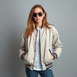 Veste universitaire personnalisée pour hommes et femmes, manches en cuir et laine, doublure en polyester, manteau d'hiver chaud pour hommes, veste d'hiver pour hommes, vente en gros - Product Image 5