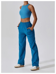 Ensembles de jogging et survêtements respirants écologiques pour femmes avec logo personnalisé, séchage rapide, grandes tailles, pour le jogging, vente en gros, ensemble de yoga - Product Image 2