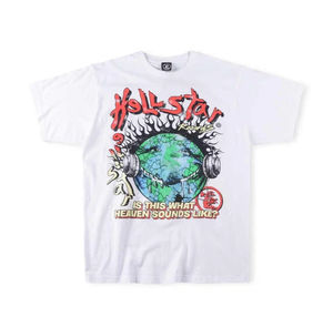 T-shirt imprimé OEM 100% coton, design uni de haute qualité, style décontracté, logo personnalisé, technique de broderie couleur, respectueux de l'environnement - Product Image 1