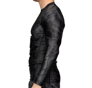 Custom Bjj Shirt <b>Surf</b> Polyester Rash Guard Long <b>Printed</b> Sleeve Sublimated Rash Guard Upf protection Uv Mma Rash Guard for Men - Product Image 6