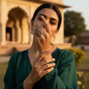 Bague en argent 925 avec rhodonite pour femmes, bijoux en pierres précieuses, cadeau, accessoire élégant et stylé - Product Image 3