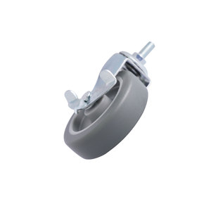 Bloqueo lateral de rueda giratoria de PP de 3 pulgadas con vástago de 5/16 "para estanterías o muebles - Product Image 5