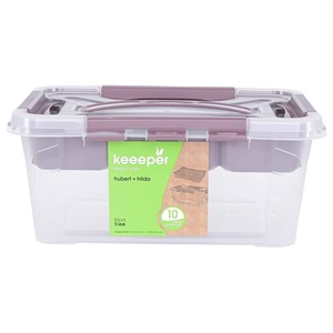 Contenitore da 4,2 litri, coperchio con maniglia, 29x19x12,4, collezione Hubert Grey - Product Image 2