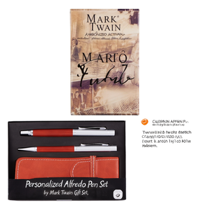 Set di penne Alfredo personalizzato di Mark Twain Gift Set - Product Image 3