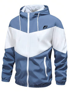 ชุดวอร์มผู้ชายแบบมีซิป สกรีนโลโก้ได้ ทรงโอเวอร์ไซส์ สวมใส่สบาย แจ็คเก็ตและกางเกงจ็อกเกอร์ ขายส่ง B2B ชุดกีฬาสองชิ้น รับผลิตแบบ OEM แบรนด์ส่วนตัว - Product Image 3