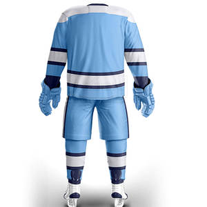 2024 uniformes de hockey sur glace personnalisés pour hommes nouveau style 100% ensembles de tissus en polyester - Product Image 4