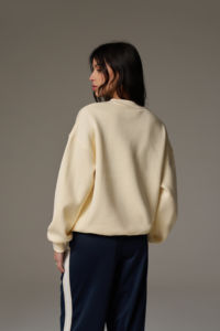 เสื้อสเวตเตอร์ผู้หญิงลายบัตเตอร์มิลค์เสื้อสเวตเตอร์คอระบายความร้อนมีฮู้ดสำหรับออกกำลังกายยาวฤดูหนาว - Product Image 5