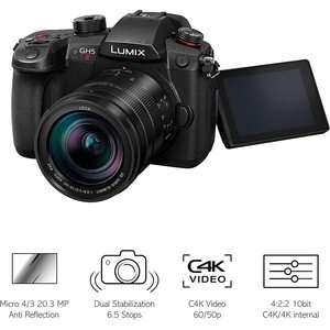 Appareil photo hybride avec objectif 12-60mm F2.8-4.0, streaming sans fil, batterie supplémentaire pour l'enregistrement vidéo et photo, capteur CMOS, boîtier - Product Image 5