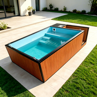 Piscine Conteneur Standard Respirante au Design Moderne Prête à l'emploi pour Villa, Jardin, Complexe Hôtelier, Hôtel, Parc de Loisirs, Bâtiment de Bureau