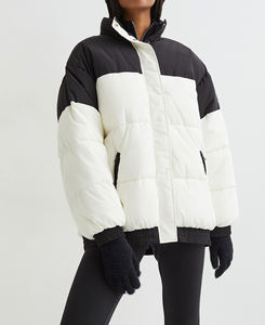 แจ็กเก็ตแบบมีซิปคอตั้งสำหรับผู้หญิง2024ใส่ภายนอกสีทึบสำหรับฤดูหนาว - Product Image 1