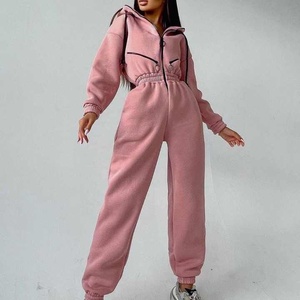 Streetwear Ready Womens Sweat Suits Conjunto de 2 piezas con ajuste relajado Ideal para viajes Compras Jogging Gym Lounge y todos los días - Product Image 6