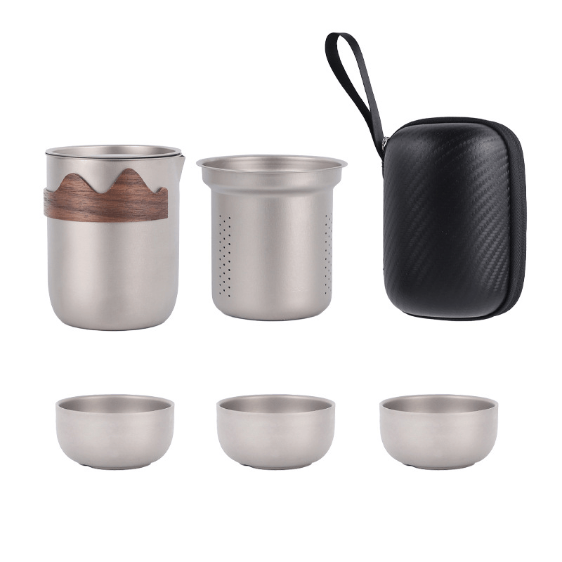 Théière 350 ml avec 3 tasses en forme de bol