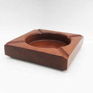 Cendrier carré en bois accessoires de fumée cendrier à cigarettes en bois naturel logo personnalisé accepté - Product Image 3