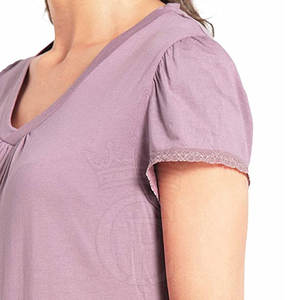 Camiseta cómoda de alta calidad para mujer, diseño personalizado, transpirable, manga corta, último diseño, camisetas para mujer - Product Image 6