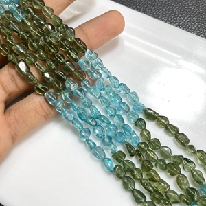 Cuentas de pepitas lisas de apatita múltiple de alta calidad, cuentas de piedra de forma desigual lisas al por mayor - Product Image 3