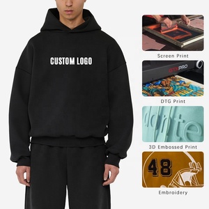 Hoodie manufacturer bulk thick cotton oversize <b>pullover</b> plain hooded sweatshirt custom heavyweight fleece hoodies for <b>men</b> - Product Image 6