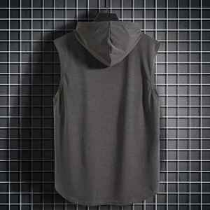 Camiseta sin mangas de algodón 100% de alta calidad para hombre, chaleco informal de talla grande sin mangas de punto de gran tamaño transpirable con lavado ácido de 230G para verano - Product Image 2
