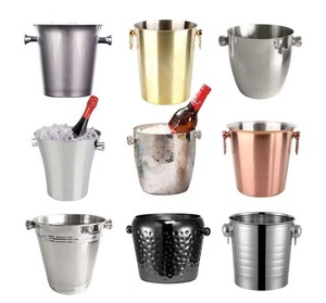 Cubo de Hielo de Acero Inoxidable de Primera Calidad al por Mayor, Enfriador de Bebidas, Enfriador de Bebidas, Soporte para Hielo, Cubo de Hielo para Cócteles - Product Image 6