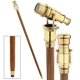 Brass <b>Walking</b> Stick Vintage Handle Telescope Head Foldable Steampunk Accessories Wooden <b>Walking</b> Stick <b>Cane</b> <b>for</b> <b>Men</b> and - Product Image 2