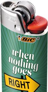 Bi Classic Maxi Plastic <b>Lighters</b> J26 Model for Smoking & BBQ <b>Custom</b> Logo Pack - Product Image 6