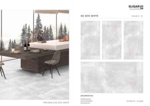 Azulejos de porcelana de alta demanda con acabado azucarado en tamaño 60x120cm 600x1200mm 24x48 para áreas de pared y suelo de interiores de lujo. - Product Image 2