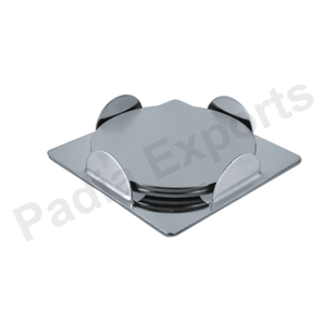 Stylish Durable Metal Drink Coaster <b>Table</b> <b>Protector</b> for Hot & Cold Beverages & Utensils - Product Image 4