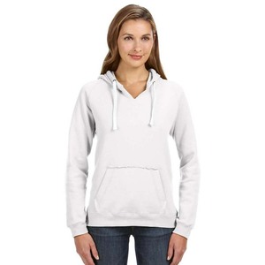 Sweat-shirt à capuche ample en molleton 100 % coton écologique noir de haute qualité pour femme, à manches longues - Product Image 5