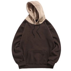Sweat-shirts à capuche unisexes en polyester/coton brodés, zippés, pour l'hiver, en molleton épais, délavé, teint uni, vente en gros, personnalisables - Product Image 1