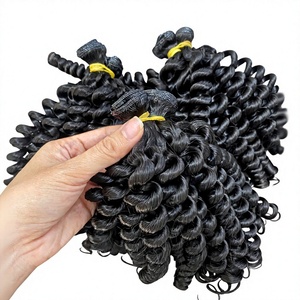Extensiones de Cabello Genius Weft, Rizadas y Onduladas, Puntas Gruesas, Doble Trama, 100g - Product Image 1