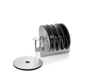 Rustproof Metal Coasters With <b>Rubber</b> Padding for Protecting Wooden <b>Furniture</b> Cold Drinks Heat-Resistant Aluminum Mats & <b>Pads</b> - Product Image 2