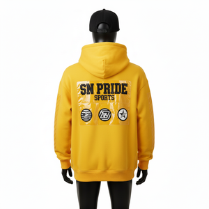 Sweat à capuche personnalisé avec broderie vintage 2025 pour homme, imprimé, en molleton délavé à l'acide, à capuche, hiver, séchage rapide et respirant - Product Image 2