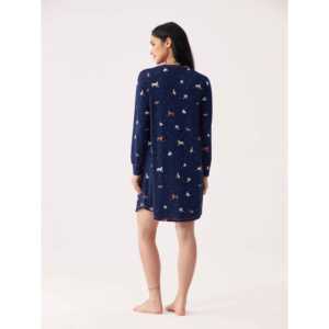 Camisón de Bambú Premium, Cómodo, de Manga Larga, Talla 3XL, Suave, Transpirable, Tejido Elástico con Spandex, Cintura Elástica, Ropa de Dormir para Mujer - Product Image 6