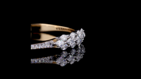 Bracelet pour femme GHLAM JEWEL, plaqué or 14 carats, certifié IGI, diamants fantaisie de laboratoire taille marquise, cadeau de mariage ou de fête