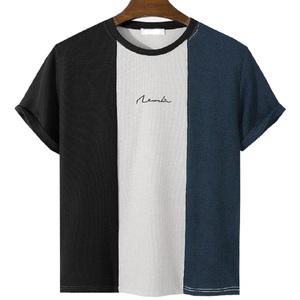 T-shirt de couleur unie à col rond pour hommes à séchage rapide de qualité standard de première classe en gros prix bon marché de l'usine directe - Product Image 6
