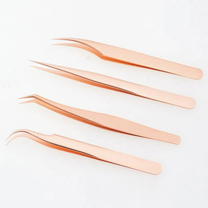 Pinzas de Acero Inoxidable para Extensión de Pestañas, Alta Calidad, Logotipo Personalizado, Profesional, Duraderas, de Precisión - Product Image 3
