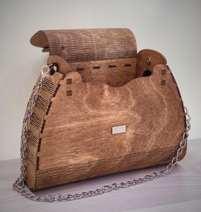 High Quality Handmade Wooden Clutch Chain Strap Hook Loop Closure Customizable Capacity-Mehak Impex Brand Fashion Evening Purse - Product Image 6