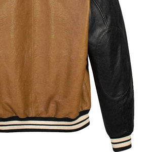 Veste universitaire de haute qualité hommes et femmes Chenille broderie manches en cuir veste universitaire Letterman de Baseball personnalisée - Product Image 2