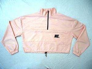 Automne femmes sport Nylon entraîneurs demi-fermeture éclair pull coupe-vent veste et pantalon taille haute ensemble Logo personnalisé grande taille - Product Image 4