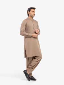 Salwar Kameez pakistanais élégant pour hommes, tenue islamique traditionnelle pour mariage, prière de l'Aïd, tenue décontractée et formelle - Product Image 5