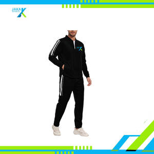 Chándal de invierno de 2 piezas unisex, chándal con cremallera completa, conjunto atlético para correr, ropa deportiva, entrenamiento informal, entrenamiento para correr, 100% algodón - Product Image 2