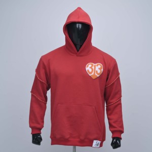 High Quality Men's Custom Logo Sport Vintage Distressed Pocket Acid Wash Eco-Friendly Jersey 300g 100% Cotton Breathable Hoodies - Product Image 1