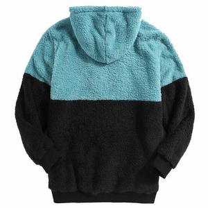 Sudadera con capucha Sherpa extragrande personalizada para hombre, ropa de calle con cremallera completa 100% algodón, estilo de invierno pesado con impresión Digital - Product Image 6