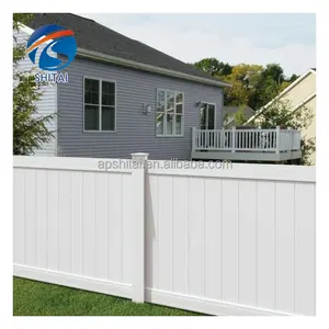 白色聚氯乙烯花园围栏易于组装的聚氯乙烯涂层面板室外景观防腐隐私围栏面板