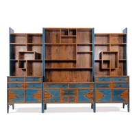 Étagère en bois massif bibliothèque tiroir affichage sur pied étagère de rangement livres CD plantes étagères salon chambre bureau à domicile